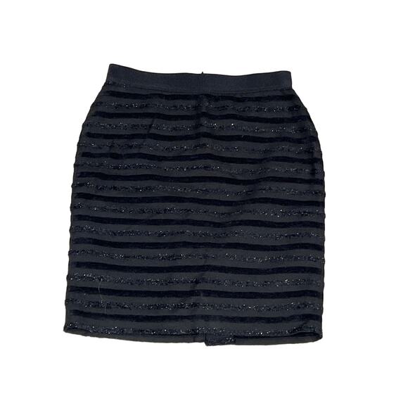 Ann Taylor, Black Striped Skirt, Size 4P, KB81‎ - Picture 1 of 3